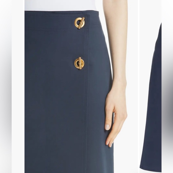Tory Burch Ruth Skirt Navy New with tags - Picture 3 of 7